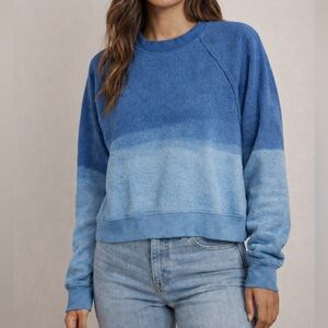 Groceries Apparel Hand-Dyed Indigo Sweatshirt Size S NWT